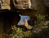 Haydens Peak through a hole