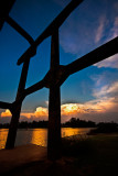 Gantry at sunset