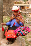 Native lady in Ollantaytambo