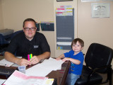 Me and Wyatt at work