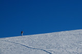 1er janvier 2008 : Christelle sur la crte sommitale du Jagne (1873 m)