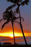 Poi Pou Beach sunset, Kauai, HI