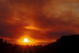 Smokey sunset, Red Rock Loop Road, Sedona, AZ