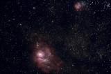 Lagoon and Trifid Nebulas
