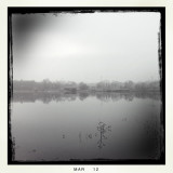 fog at Zorinsky Lake