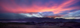 Artist's drive sunset panorama