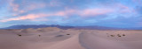 Sand dunes Sunset panorama