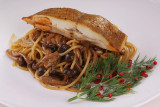 Spaghetti com solha