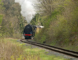 The Brit round the curve at the bottom of the bank