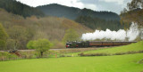 Coal tank and Super D approaching Glyndy.....