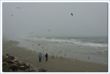 Rainy day at Wells Beach Maine