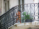 balcony scene in Casco Viejo