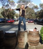 Susan on casks