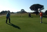 Graeme and Peter golfing