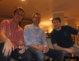 Me, Justin, Grant in Portsmouth at the baby shower