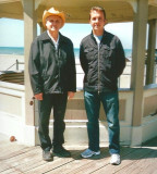 Dad and I at Charlotte Beach, Rochester