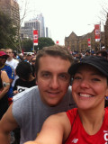 Pam and I before the 14k City 2 Surf run through Sydney
