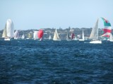 Rival sailboats