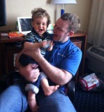 Mike and his son Max