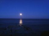 Bondi Beach - big full moon over our wedding location