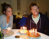 Nick and Allie with bday cake