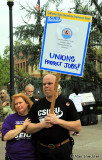 California State University Employees Union supporters
