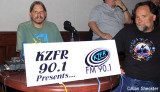 KZFR, Chicos community radio station broadcasting live, with Bill DeBlonk at the helm