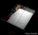 Orchestra pit music stand