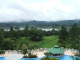 Colon, Panama -Gamboa rainforest, looking out from the Gamboa resort to the lake