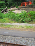 Ramp on the outgoing side is de-paved