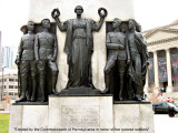 Colored Soldiers Memorial <br> Closeup of North Side