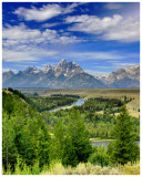 Tetons from Snake River Overlook (HDR)