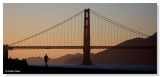 Golden Gate Bridge Jogger silhouette 