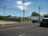 FLOOD WALL CONST. - Looking east on Chelsea@Louisville near N. Willett.