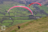 Paragliders in the Peaks