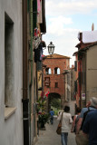 Approaching the archway 