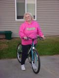 Linda Sue & new bicycle!