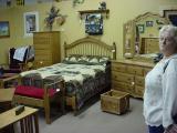 handmade Amish<br>furniture section