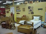 handmade Amish<br>furniture section