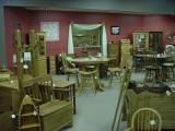 handmade Amish<br>furniture section