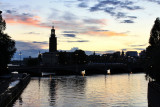 Sunset over the Stadshuset (Town Hall)