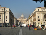 Camino a la Plaza de San Pedro. Via della Conciliazione