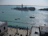 Venezia. Vista desde el Campanile. Piazzeta San Marco y Isola di San Giorgio Maggiore