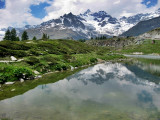 Zermatt.Leisee lake in Sunnegga Paradise