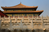 Side view of the Hall of Supreme Harmony in the Forbidden City Beijing China