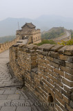View of tower 12 and East on the Mutianyu Great Wall of China north of Beijing