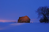 Winter  Barn Near Keystown SK.