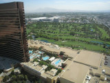 my 42nd floor view of the wynn golf course