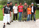 La Milpa staff with interns.