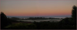 Morning mist in our valley looking west